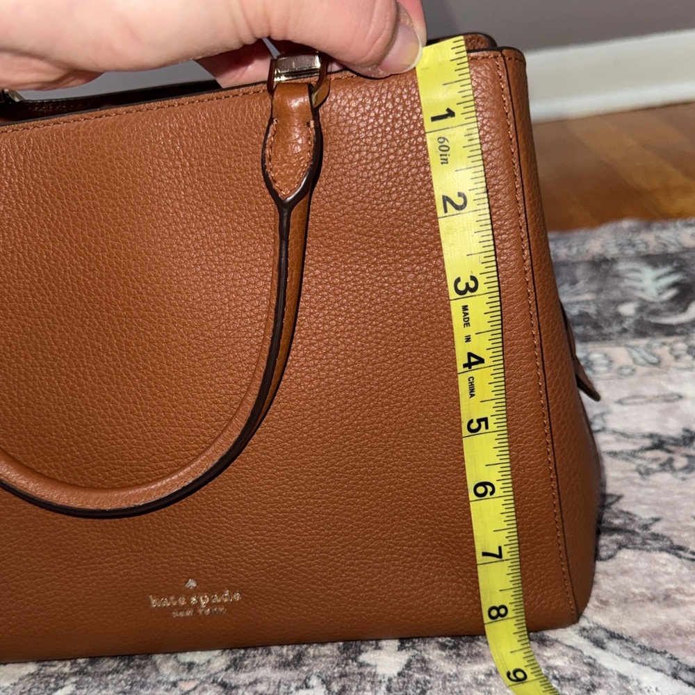 Kate Spade Leila Medium Triple Compartment Satchel in Warm Gingerbread - Picture 15 of 16